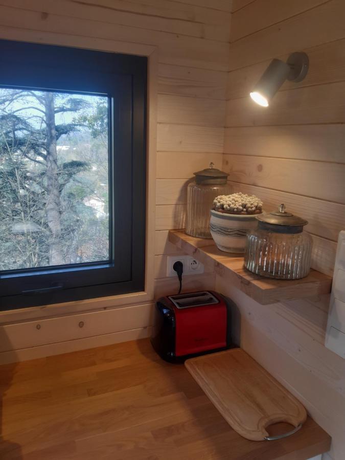 Micro Maison Bois / Tiny House Au Calme Crest Exterior photo